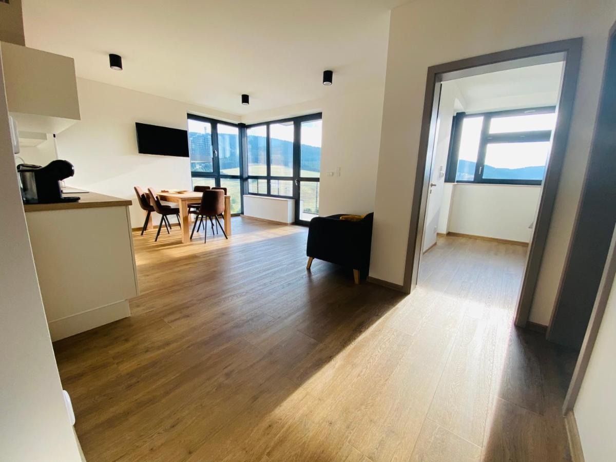 Apartment Enzian Loučná pod Klínovcem Dış mekan fotoğraf
